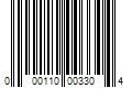 Barcode Image for UPC code 000110003304