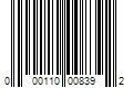 Barcode Image for UPC code 000110008392