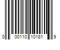 Barcode Image for UPC code 000110101819