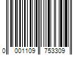 Barcode Image for UPC code 0001109753309