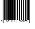 Barcode Image for UPC code 00011110006752