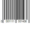 Barcode Image for UPC code 00011110014337