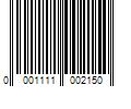 Barcode Image for UPC code 00011110021595