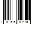 Barcode Image for UPC code 00011110025937