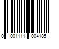 Barcode Image for UPC code 00011110041869