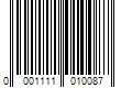 Barcode Image for UPC code 00011110100801