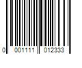 Barcode Image for UPC code 00011110123343