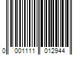 Barcode Image for UPC code 00011110129437