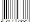 Barcode Image for UPC code 00011110130297