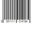 Barcode Image for UPC code 00011110141866