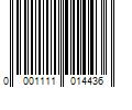 Barcode Image for UPC code 00011110144393