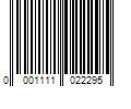 Barcode Image for UPC code 00011110222985