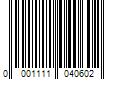 Barcode Image for UPC code 00011110406019