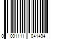 Barcode Image for UPC code 00011110414915