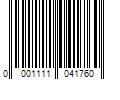 Barcode Image for UPC code 00011110417688