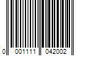 Barcode Image for UPC code 00011110420091