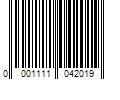 Barcode Image for UPC code 00011110420190