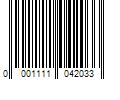 Barcode Image for UPC code 00011110420343