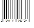 Barcode Image for UPC code 00011110507013