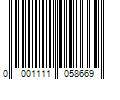 Barcode Image for UPC code 00011110586650