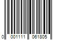 Barcode Image for UPC code 00011110618009