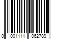 Barcode Image for UPC code 00011110627865