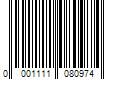 Barcode Image for UPC code 00011110809704