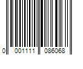 Barcode Image for UPC code 00011110860620