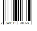 Barcode Image for UPC code 00011110911315