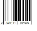 Barcode Image for UPC code 00011111040922