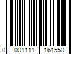 Barcode Image for UPC code 00011111615540