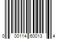 Barcode Image for UPC code 000114600134