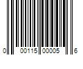 Barcode Image for UPC code 000115000056