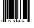 Barcode Image for UPC code 000115237001