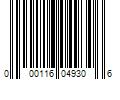 Barcode Image for UPC code 000116049306