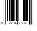 Barcode Image for UPC code 000116770101