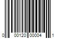 Barcode Image for UPC code 000120000041