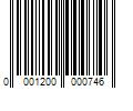 Barcode Image for UPC code 00012000007460