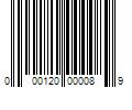 Barcode Image for UPC code 000120000089