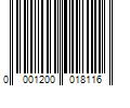 Barcode Image for UPC code 00012000181191