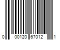 Barcode Image for UPC code 000120670121