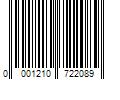 Barcode Image for UPC code 0001210722089