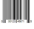 Barcode Image for UPC code 000123456715