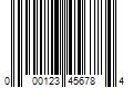 Barcode Image for UPC code 000123456784