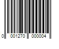 Barcode Image for UPC code 00012700000013