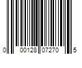 Barcode Image for UPC code 000128072705