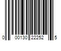 Barcode Image for UPC code 000130222525