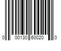 Barcode Image for UPC code 000130600200