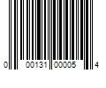 Barcode Image for UPC code 000131000054