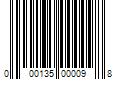 Barcode Image for UPC code 000135000098